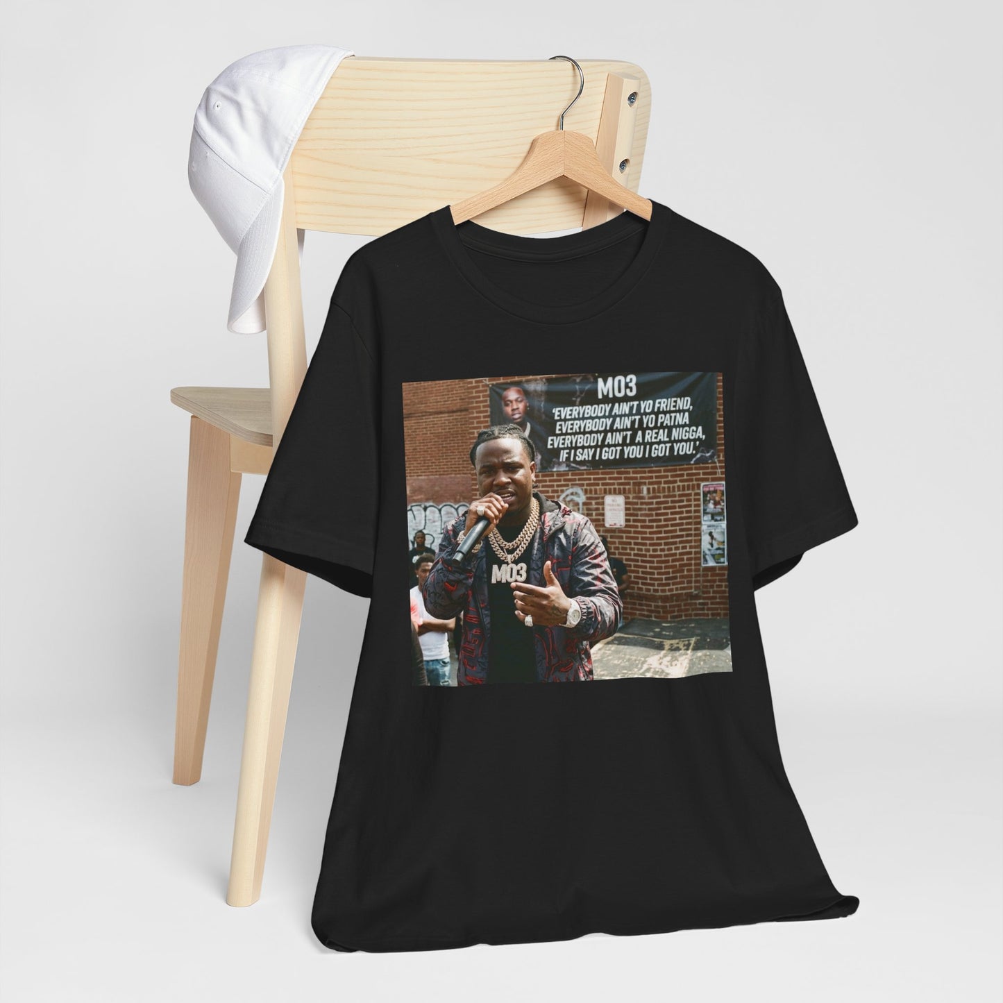 Mo3 Photo Tee — 'Everybody Ain’t Yo Friend' Rap Tribute T-Shirt
