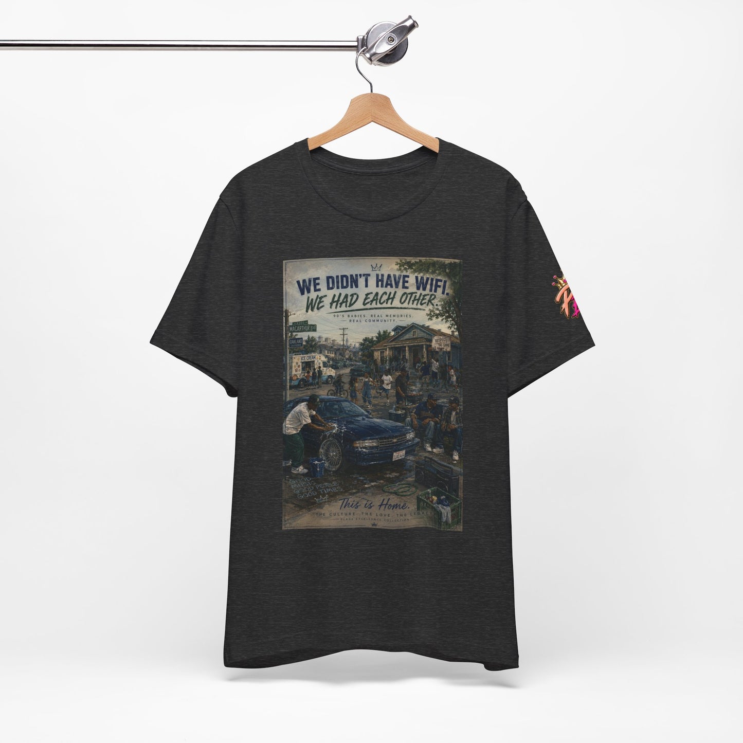 Vintage Family Tee – “We Didn’t Have WiFi We Had Each Other” Short Sleeve Shirt