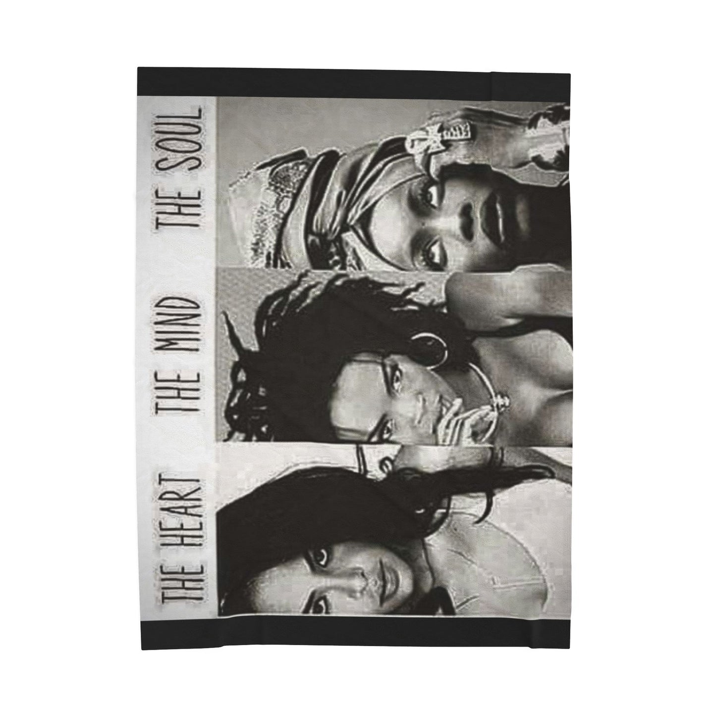 The Mind, Body & Soul Velveteen Plush Blanket - Cozy Art Inspired Throw for Comfort and Style