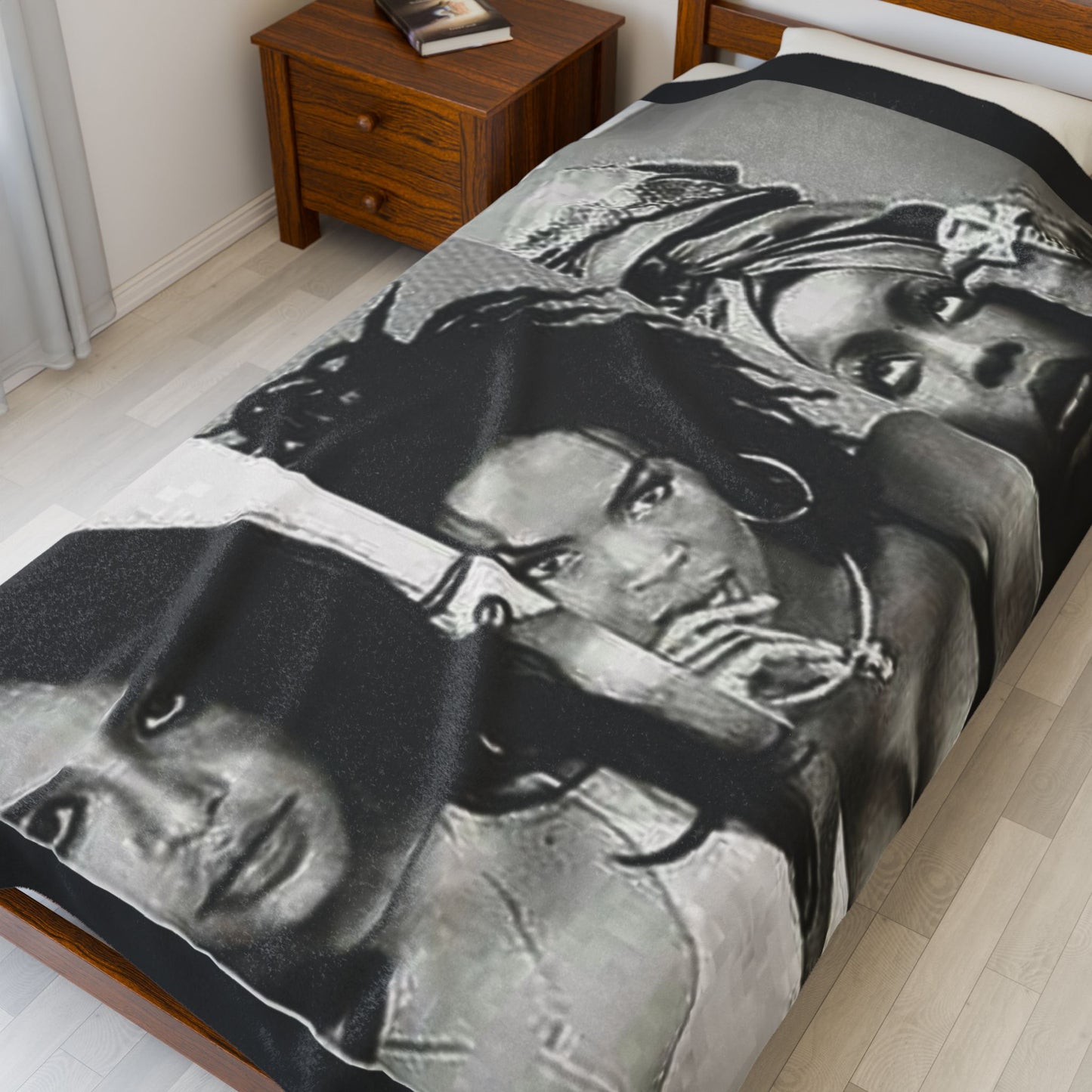 The Mind, Body & Soul Velveteen Plush Blanket - Cozy Art Inspired Throw for Comfort and Style