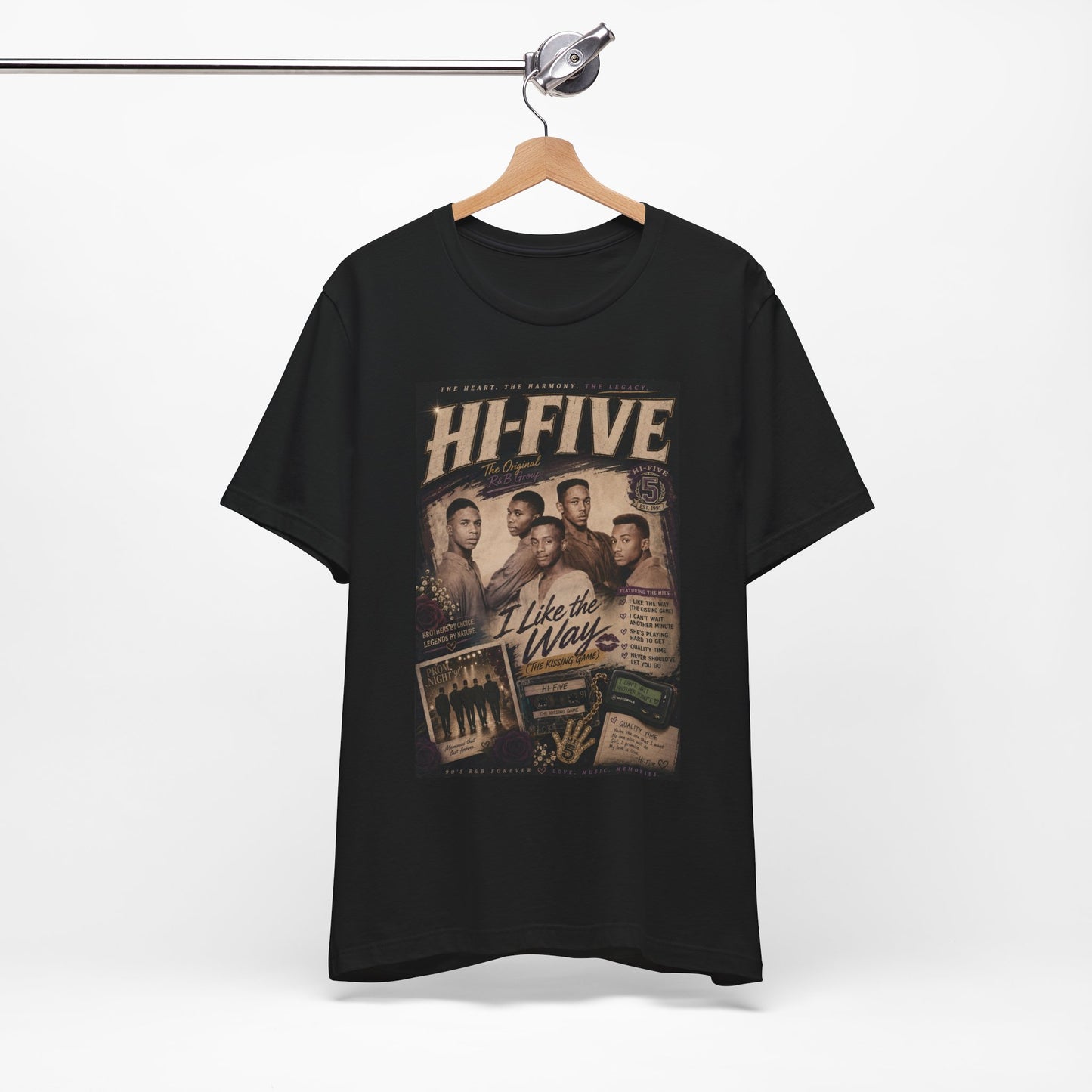 Hi-Five Retro Band Tee – "I Like the Way" Vintage Music T-Shirt