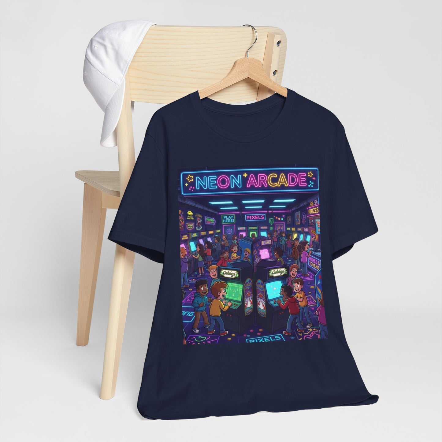 Arcade Tee — Neon Arcade Retro Gaming Graphic T-Shirt