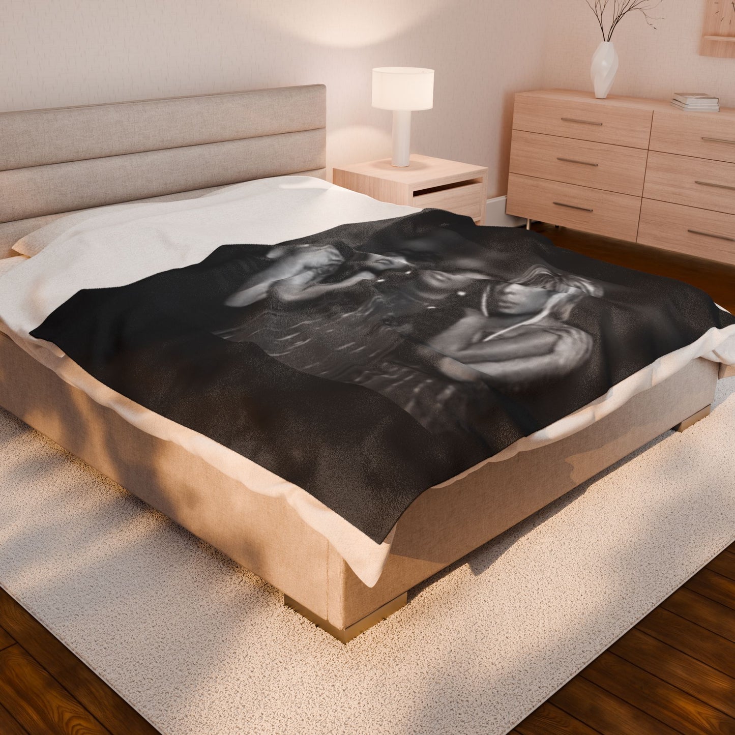 TLC Velveteen Plush Blanket with Iconic 90s Design