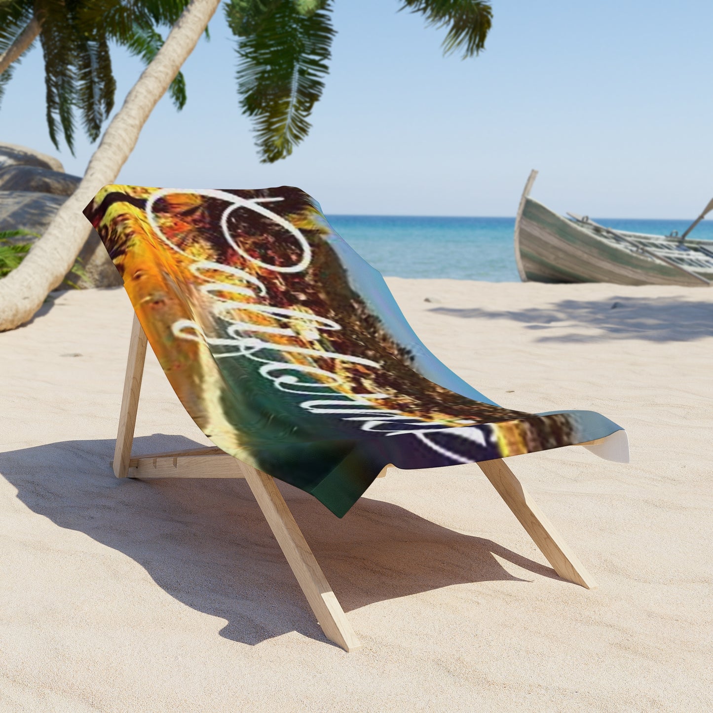 California Beach Towel, Coastal Vacation Towel, Summer Holiday Towel, Gift for Beach Lovers, Tropical Poolside Decor