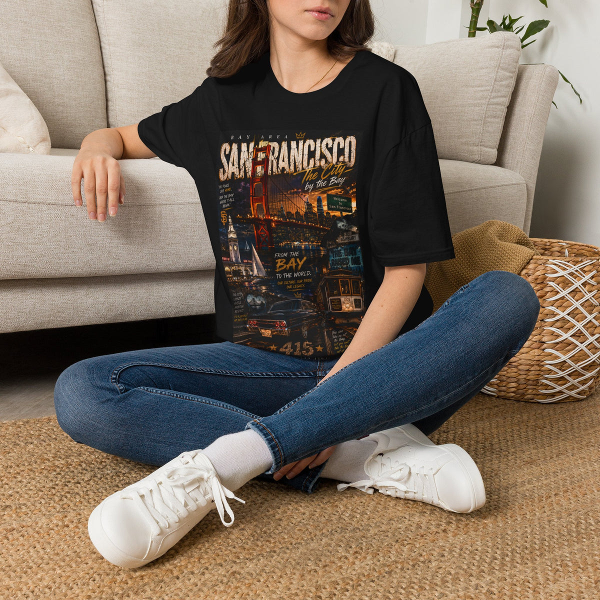 San Francisco Vintage Skyline T-Shirt — The City by the Bay Graphic Tee