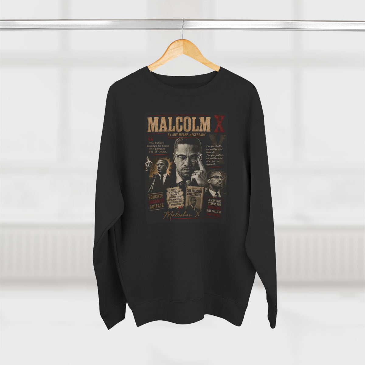 Malcom X Crewneck Sweatshirt
