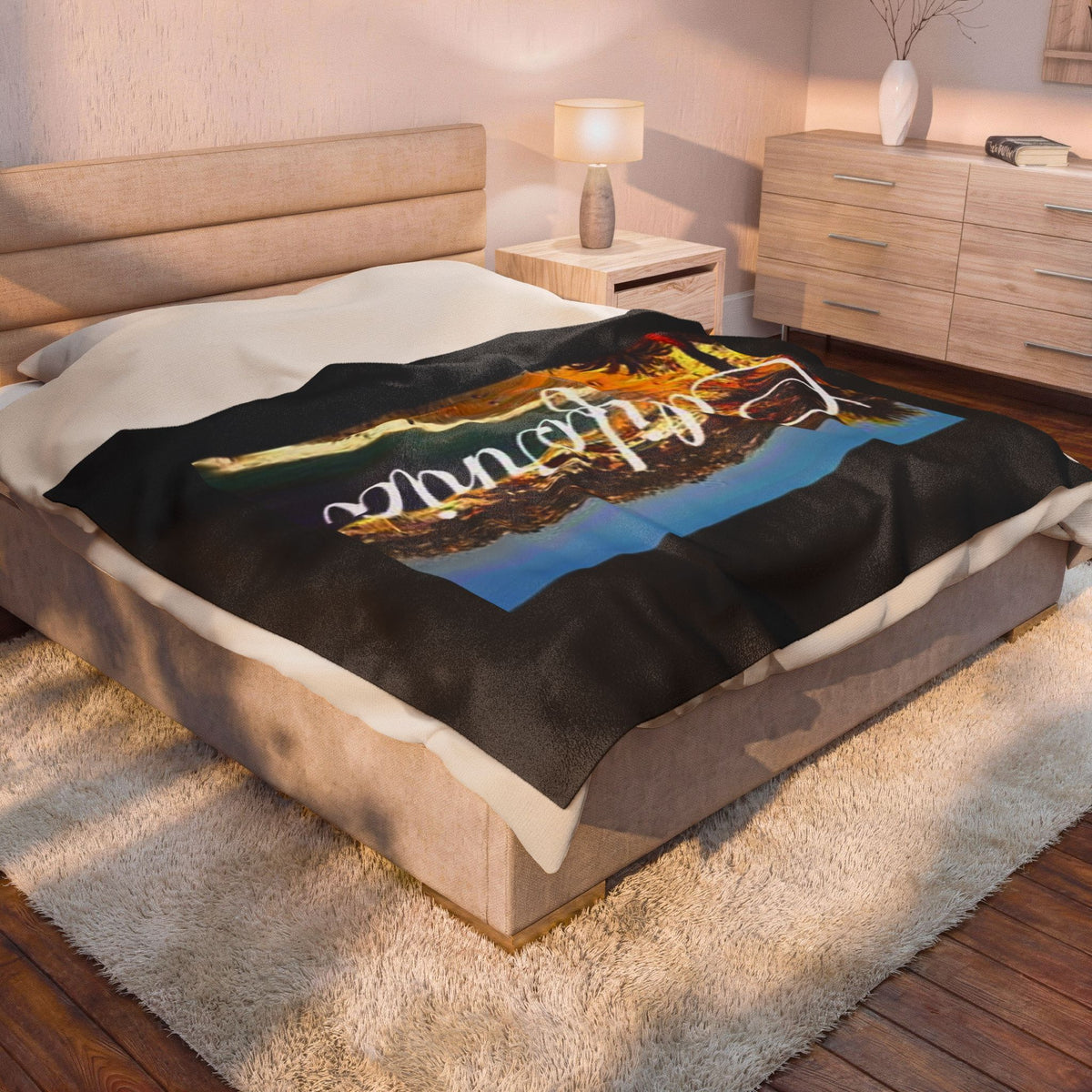 California Velveteen Plush Blanket - Cozy Throw for Home Decor