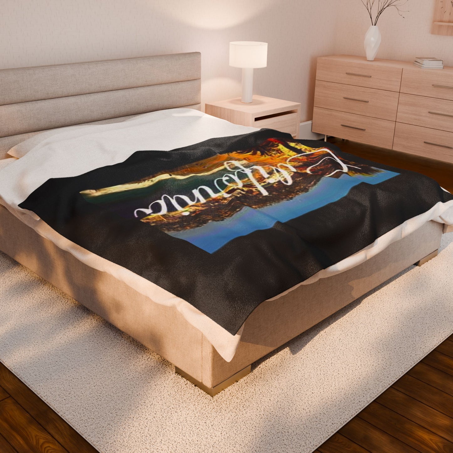 California Velveteen Plush Blanket - Cozy Throw for Home Decor