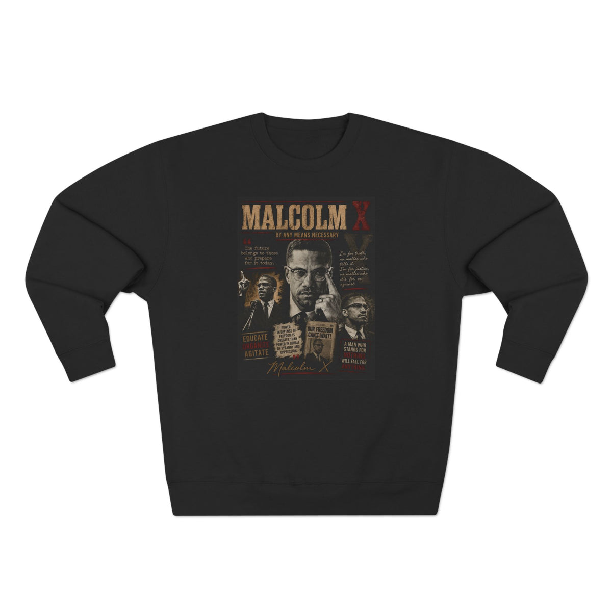 Malcom X Crewneck Sweatshirt