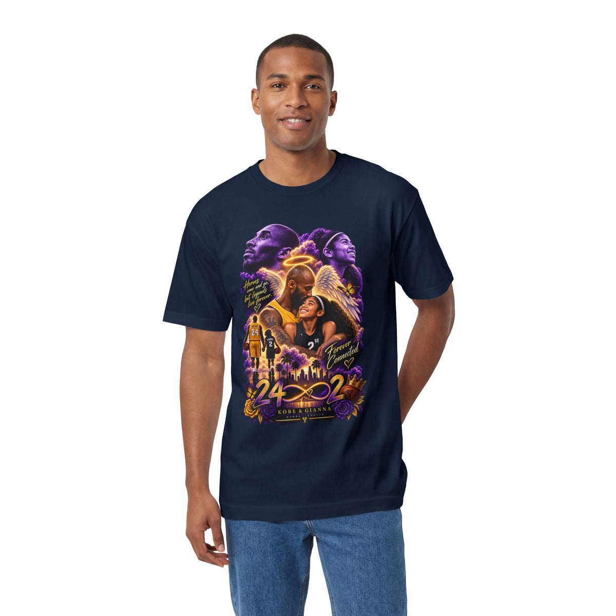 Kobe Bryant 24 Tribute T-Shirt — Legacy, Mamba Mentality Basketball Tee