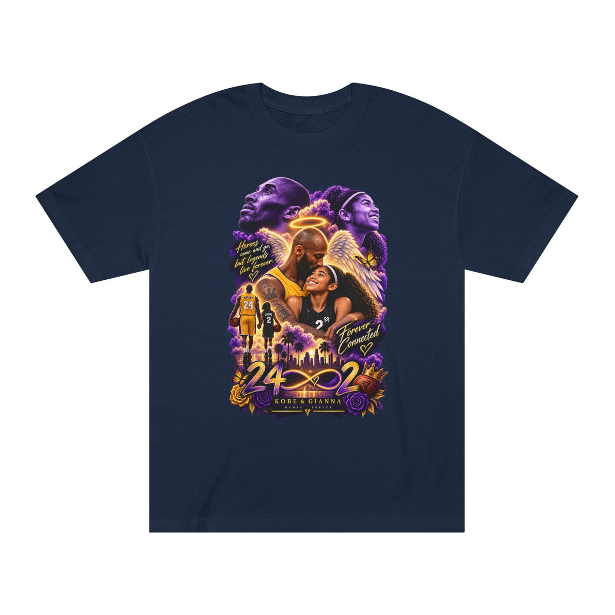 Kobe Bryant 24 Tribute T-Shirt — Legacy, Mamba Mentality Basketball Tee