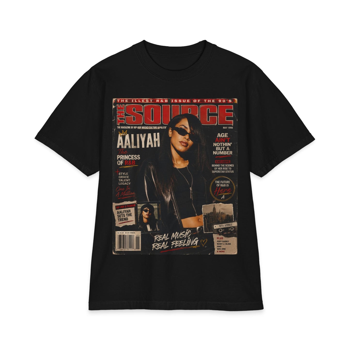 Retro Magazine Cover Tee — Vintage Hip-Hop Style Graphic T‑Shirt