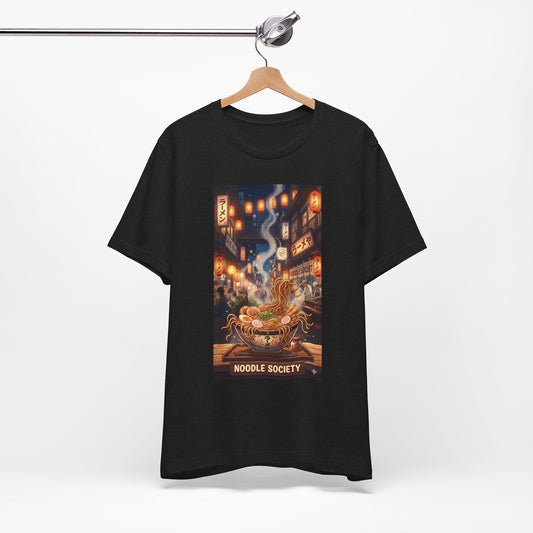 Noodle Society Tee — Retro Night Market Ramen Graphic T-Shirt