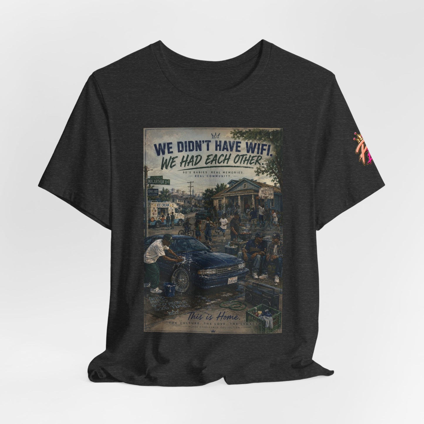 Vintage Family Tee – “We Didn’t Have WiFi We Had Each Other” Short Sleeve Shirt