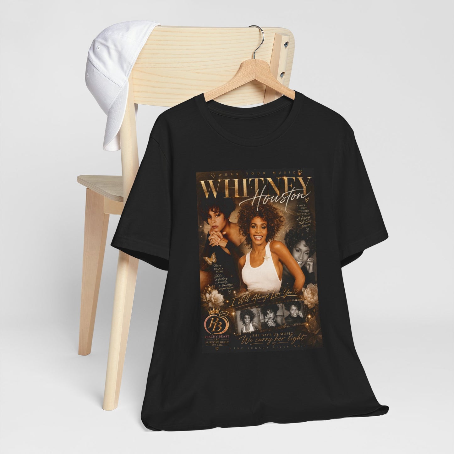 Whitney Houston Tribute Tee — Vintage Photo Music Fan Shirt