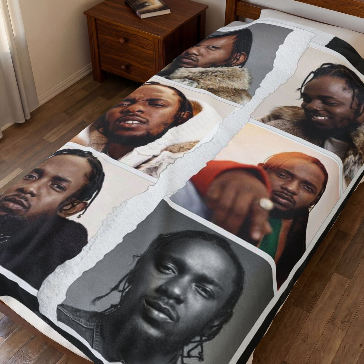 Kendrick Velveteen Plush Blanket - Cozy Hip-Hop Home Décor