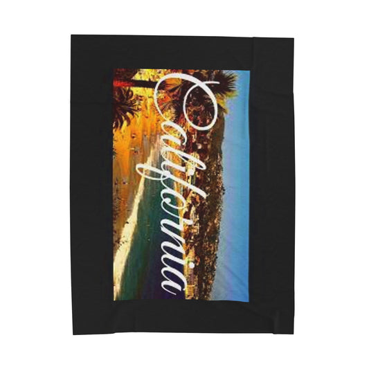California Velveteen Plush Blanket - Cozy Throw for Home Decor