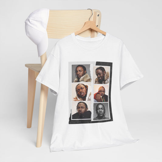 Portrait Kendrick Tee — Vintage Photo Grid Graphic T-Shirt