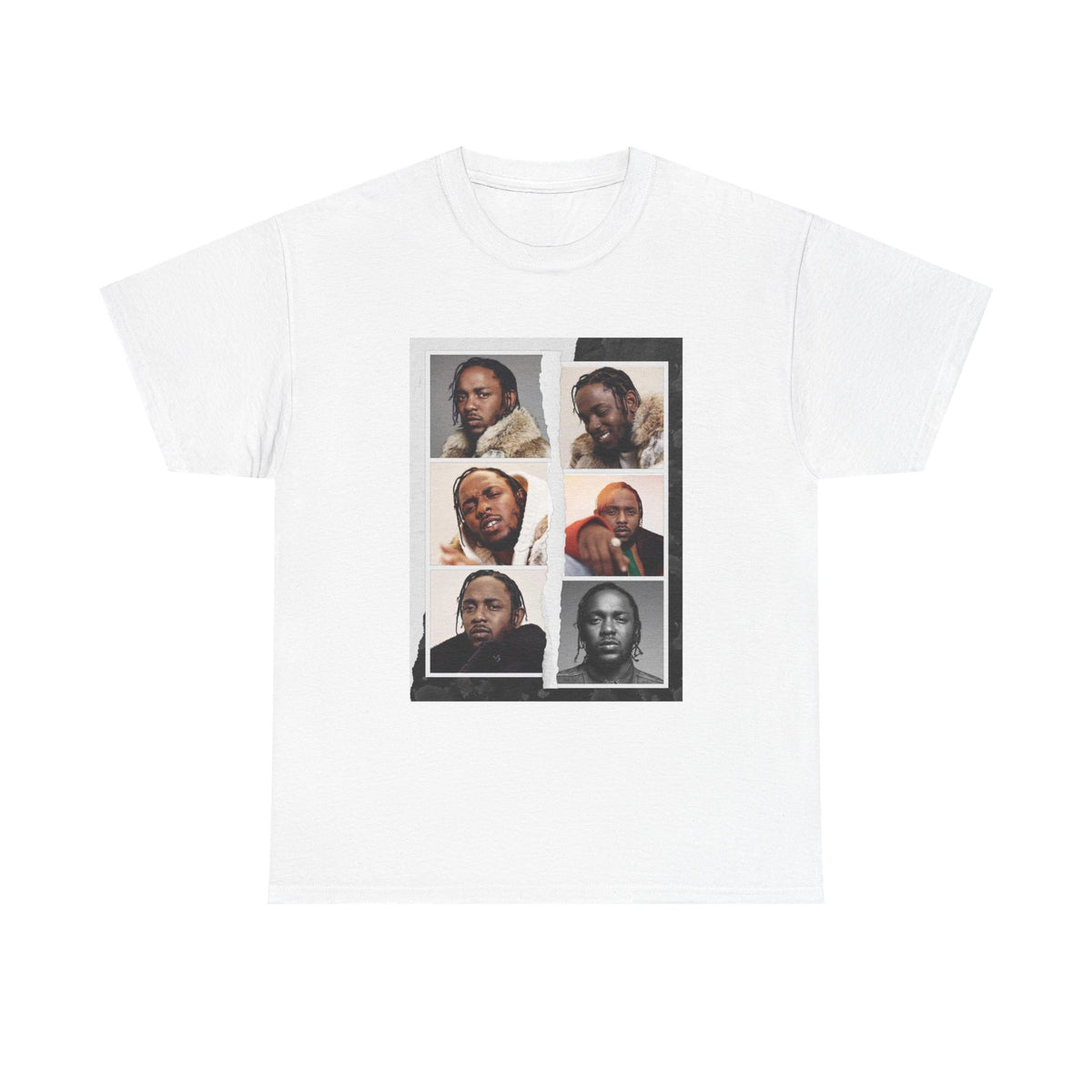 Portrait Kendrick Tee — Vintage Photo Grid Graphic T-Shirt