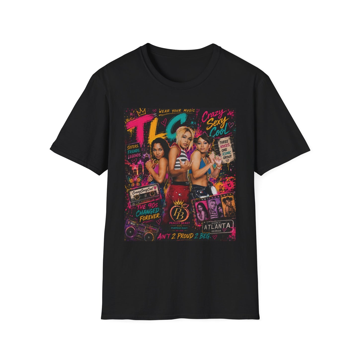 TLG Retro Girl Band Tee — "Crazy Sexy Cool" Vintage R&B Graphic T-Shirt