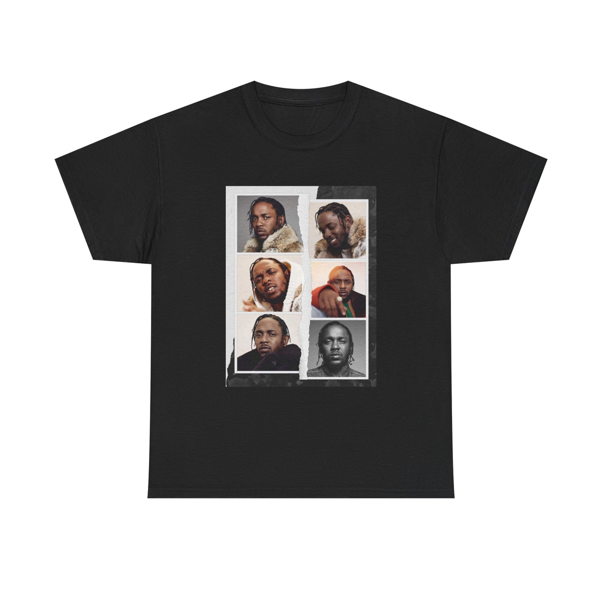 Portrait Kendrick Tee — Vintage Photo Grid Graphic T-Shirt