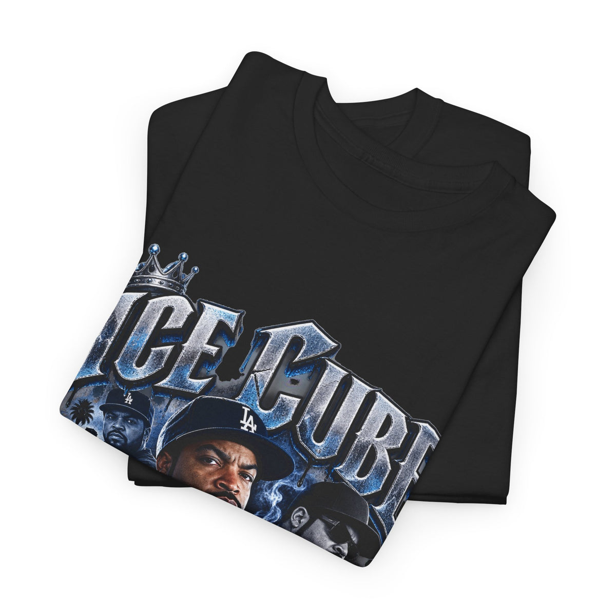 Retro Hip-Hop Graphic Tee — ICE CUBE Vintage Rap Portrait