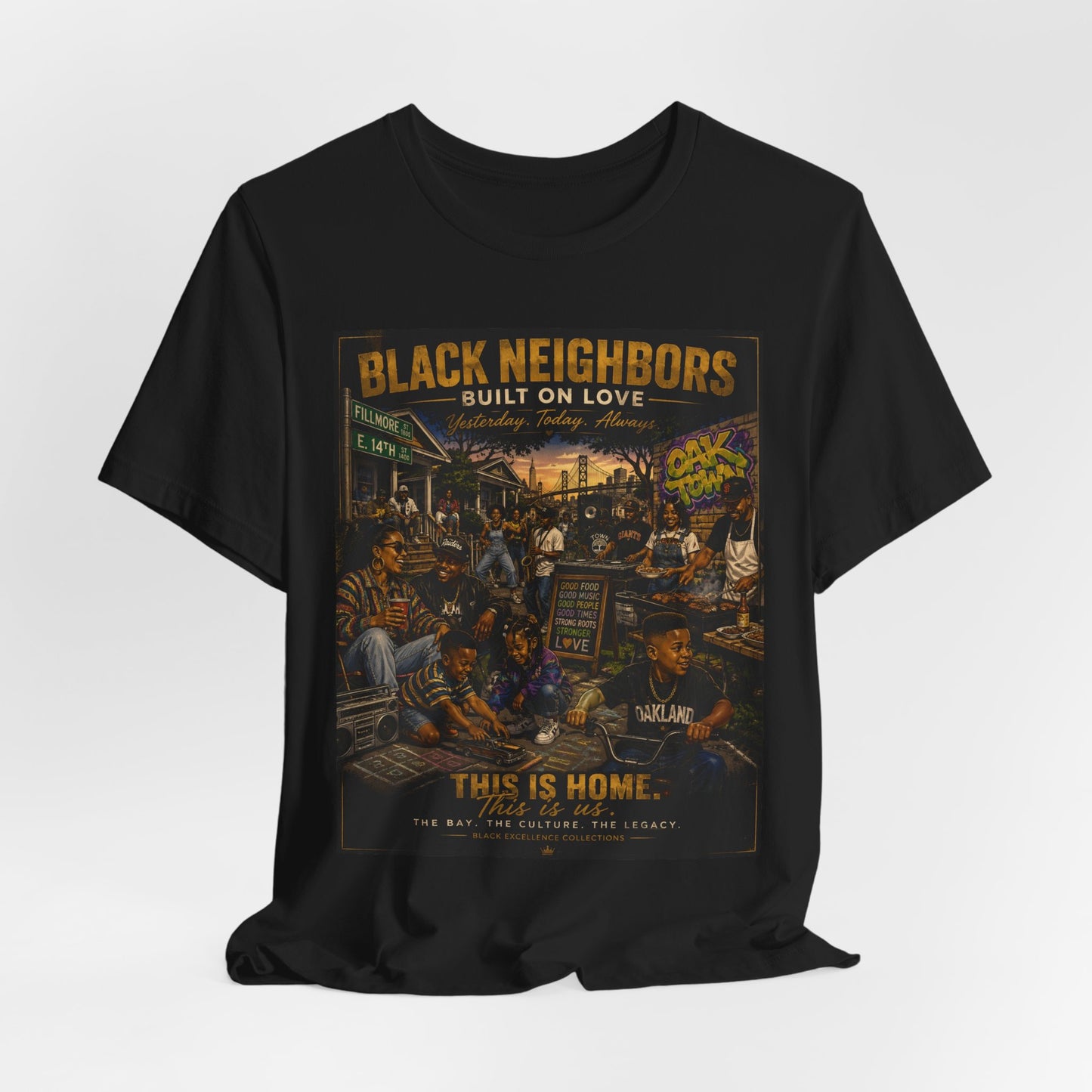 Black Neighbors "This Is Home" Tee - Community Pride Graphic T-Shirt