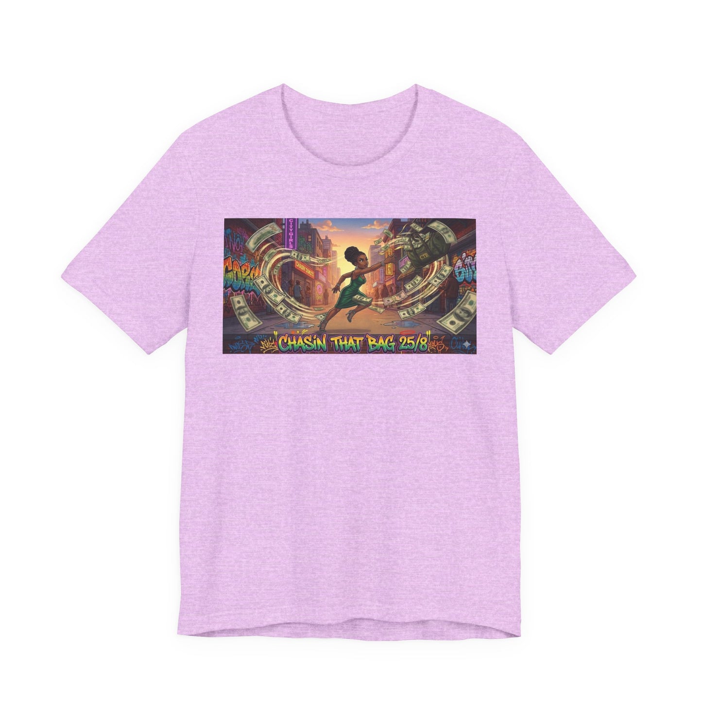 "Chasin' That Bag" Graphic Tee — Urban Retro Vibes