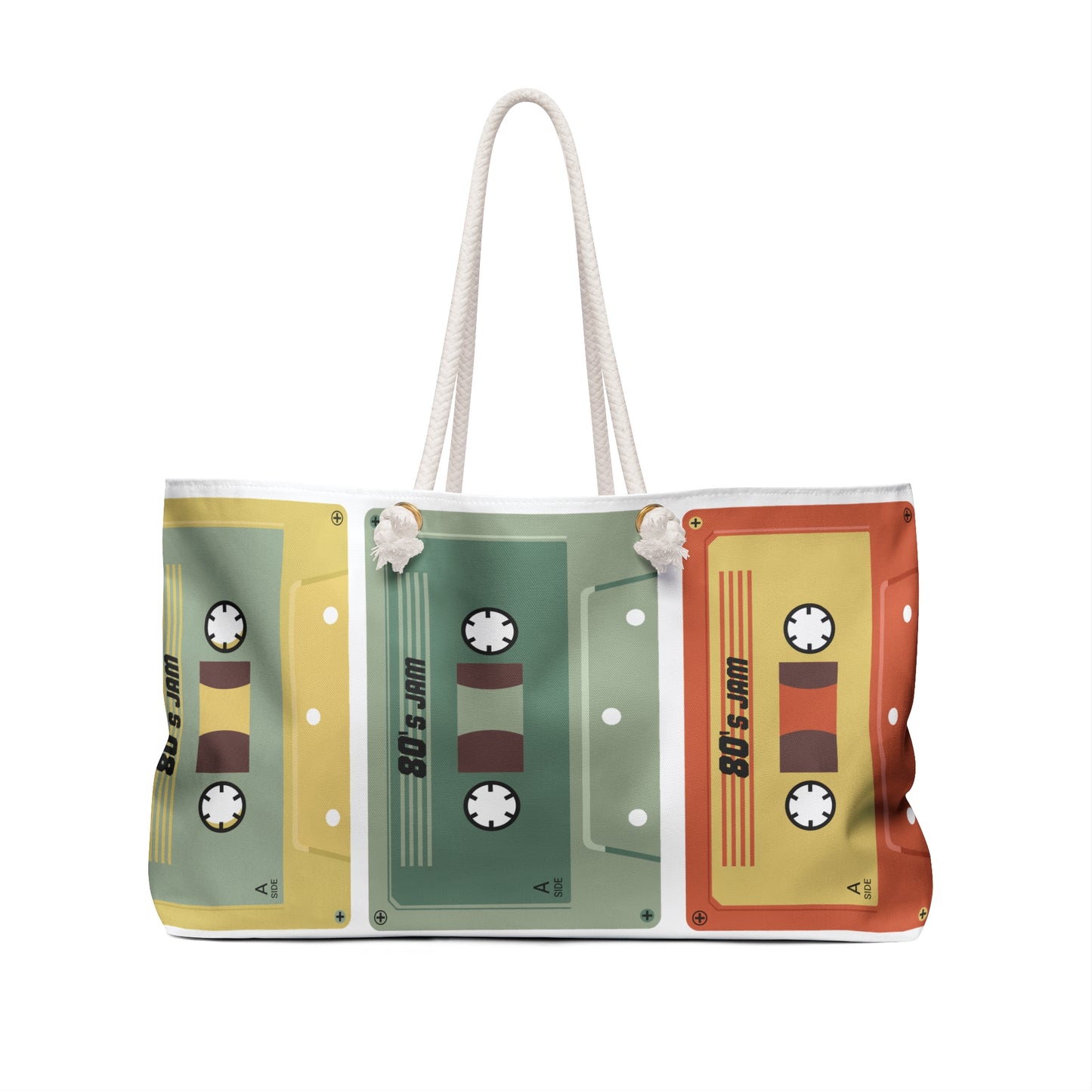 Retro Cassette Tape Weekender Bag