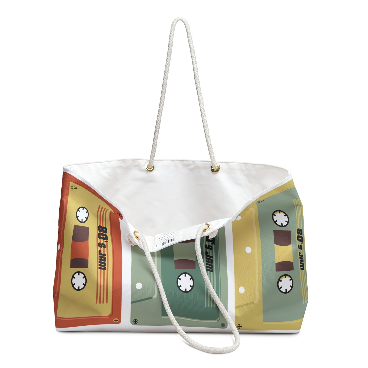 Retro Cassette Tape Weekender Bag