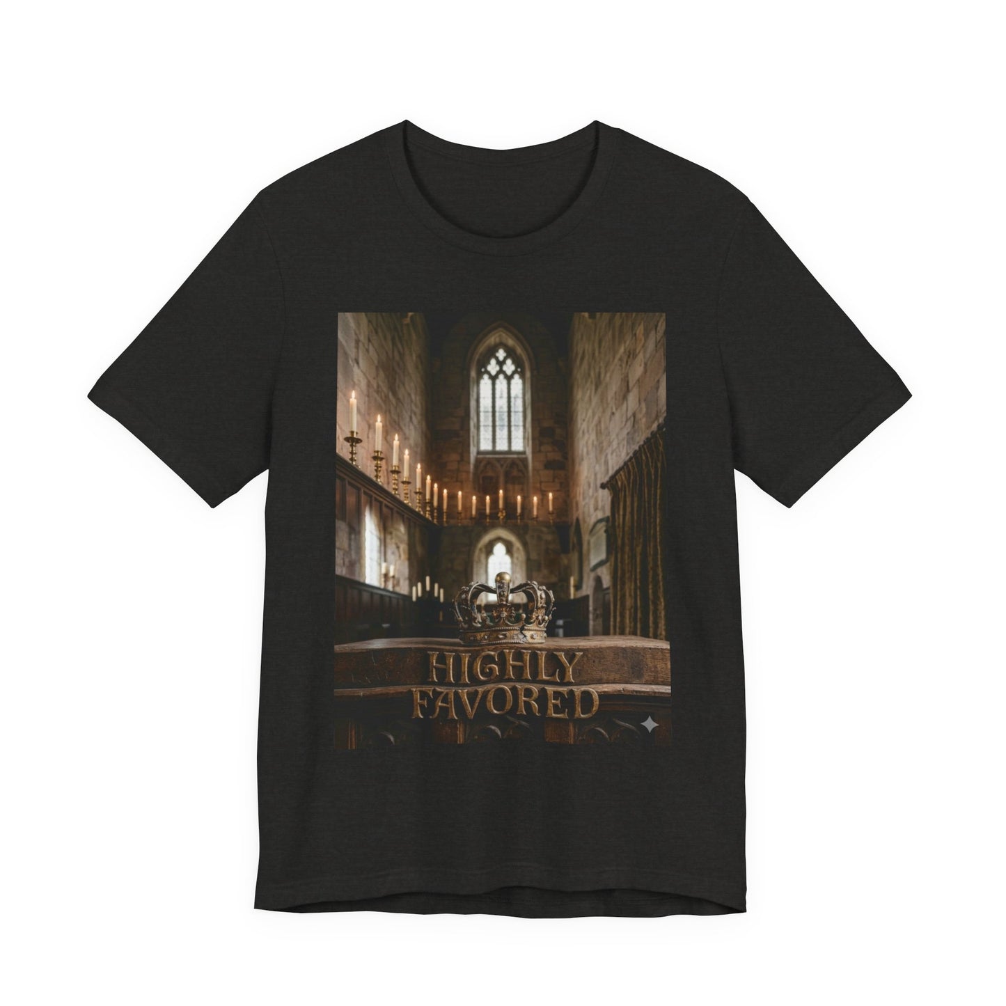 Highly Favored Tee — Cracked Crown T‑Shirt