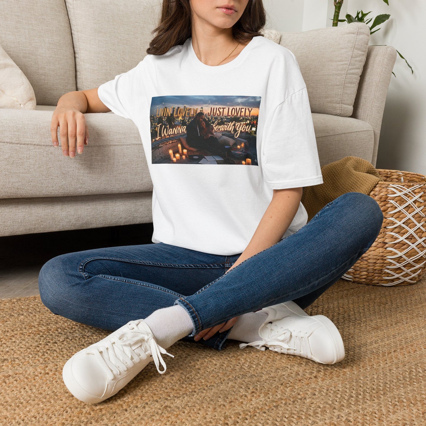 "Livin' Lovely, Just Lovely" Graphic T-Shirt