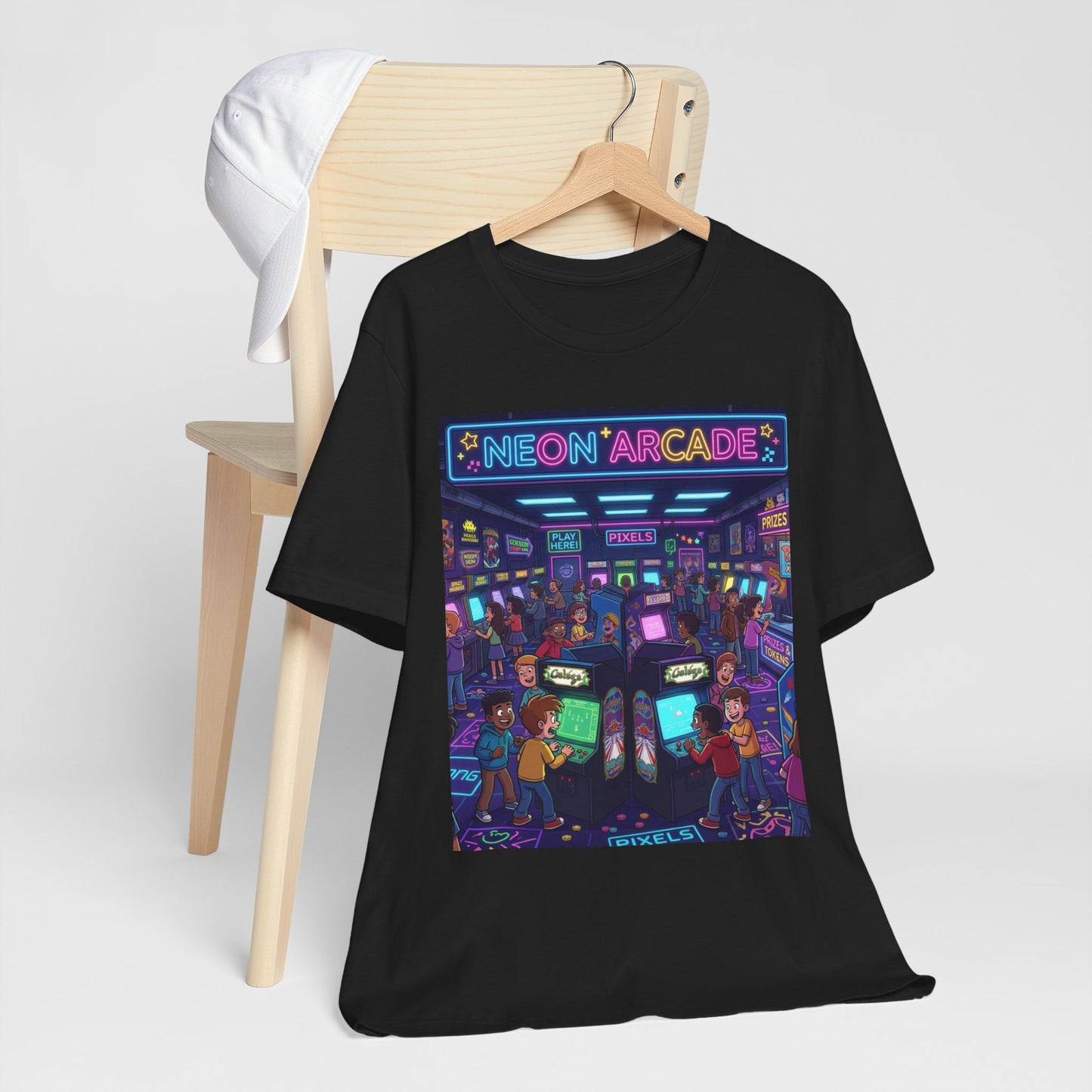 Arcade Tee — Neon Arcade Retro Gaming Graphic T-Shirt