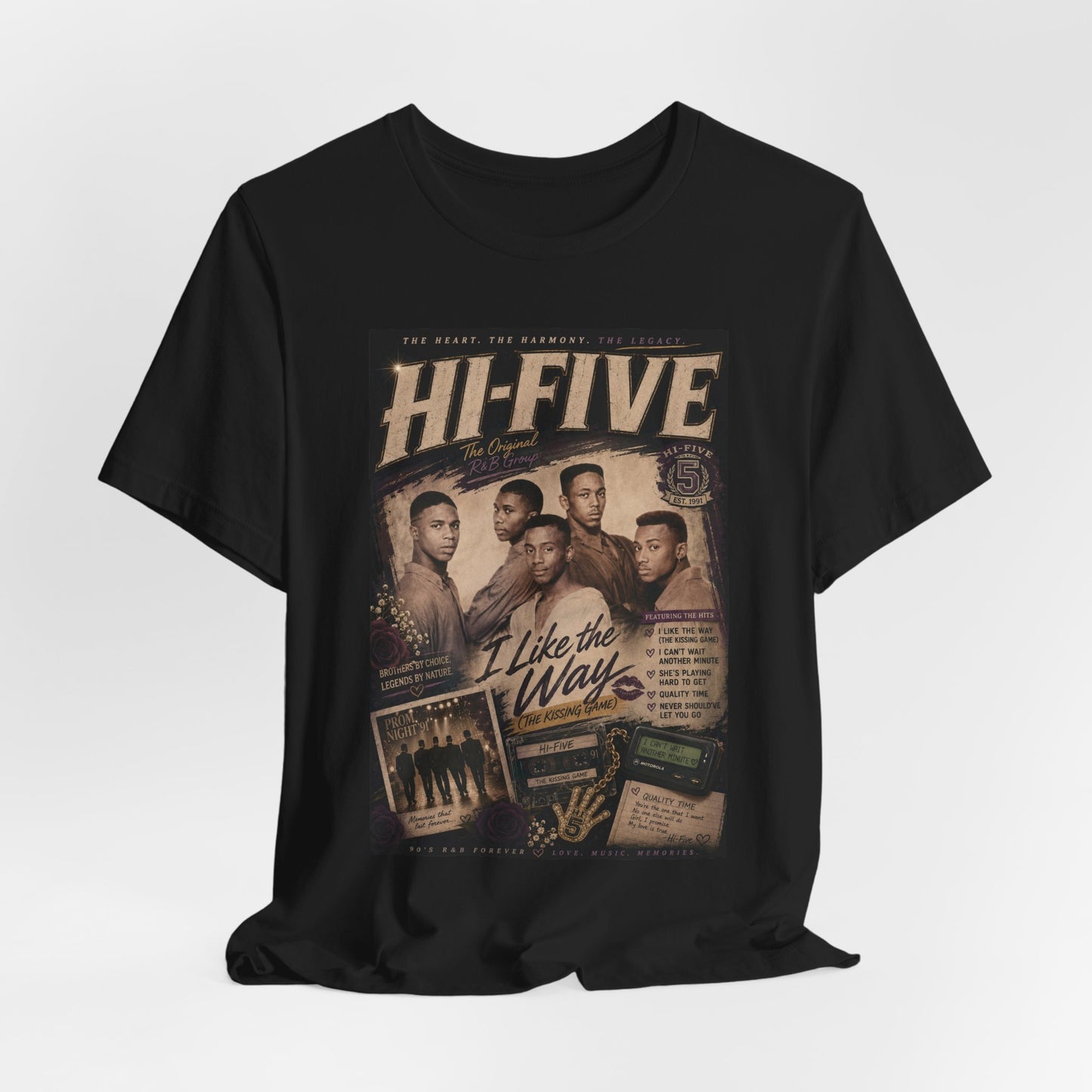 Hi-Five Retro Band Tee – "I Like the Way" Vintage Music T-Shirt