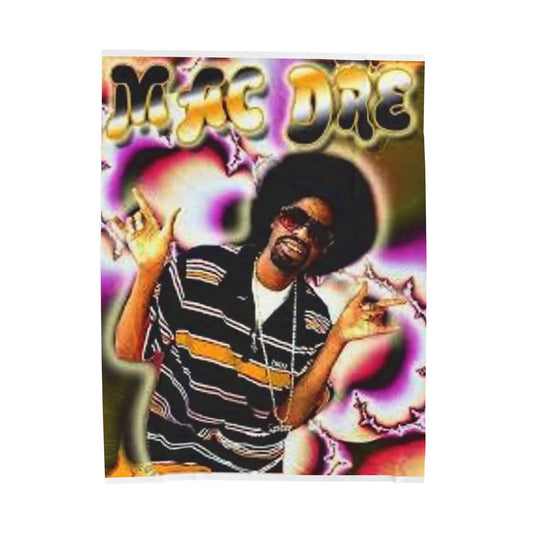 Vintage Mac Dre Velveteen Plush Blanket - Soft Throw for Hip Hop Lovers