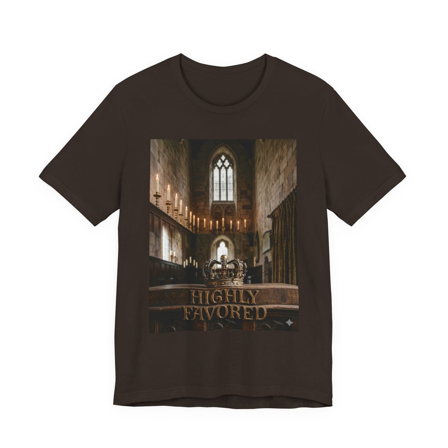 Highly Favored Tee — Cracked Crown T‑Shirt
