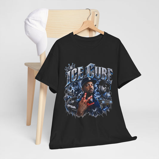 Retro Hip-Hop Graphic Tee — ICE CUBE Vintage Rap Portrait