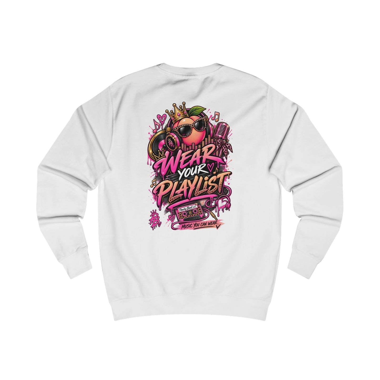 Peachy Beast — "Wear Your Playlist" Retro Sweatshirt