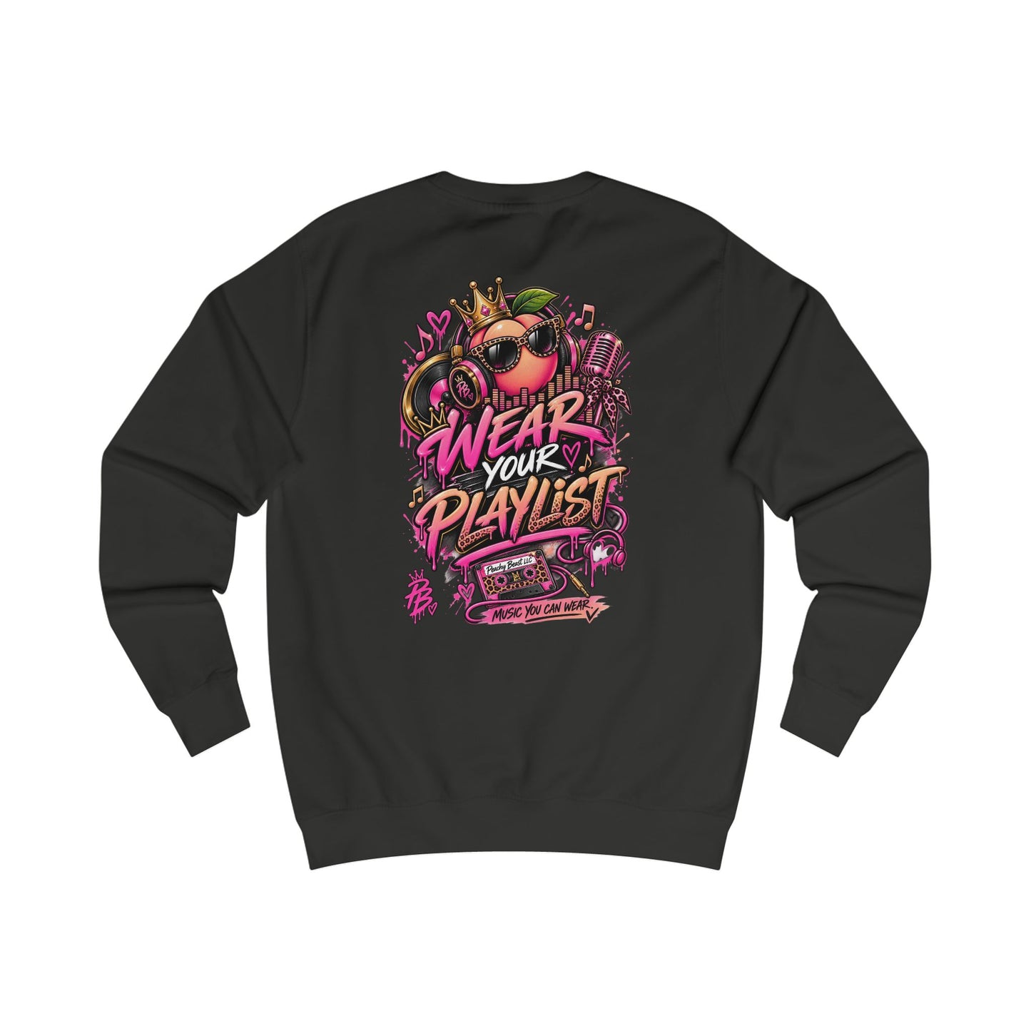 Peachy Beast — "Wear Your Playlist" Retro Sweatshirt