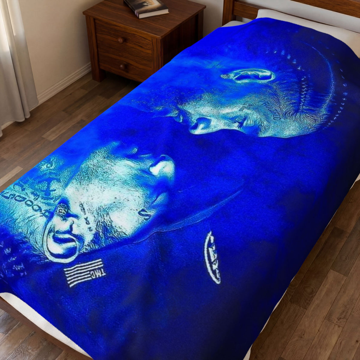 Velveteen Plush Blanket - Blue Dream Portrait Throw