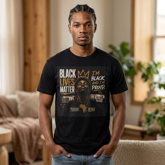 Black Lives Matter T-Shirt — "I’m Black and I’m Proud" Graphic Tee