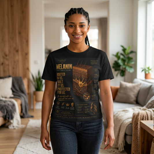 Melanin Roots Graphic T‑Shirt — "Rooted in Us" Design