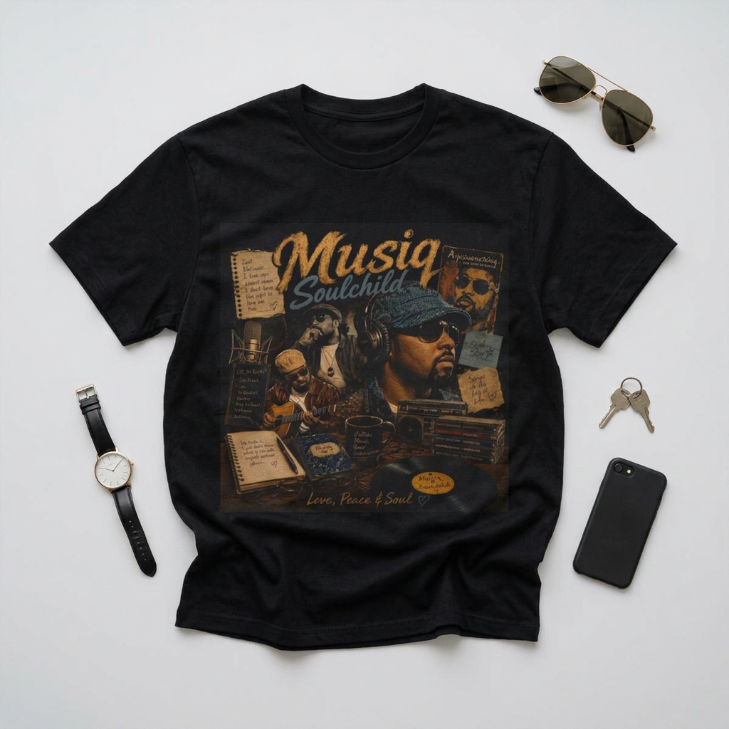 Musiq Soulchild Album Art Tee (Love, Peace & Soul Vintage R&B Tribute)