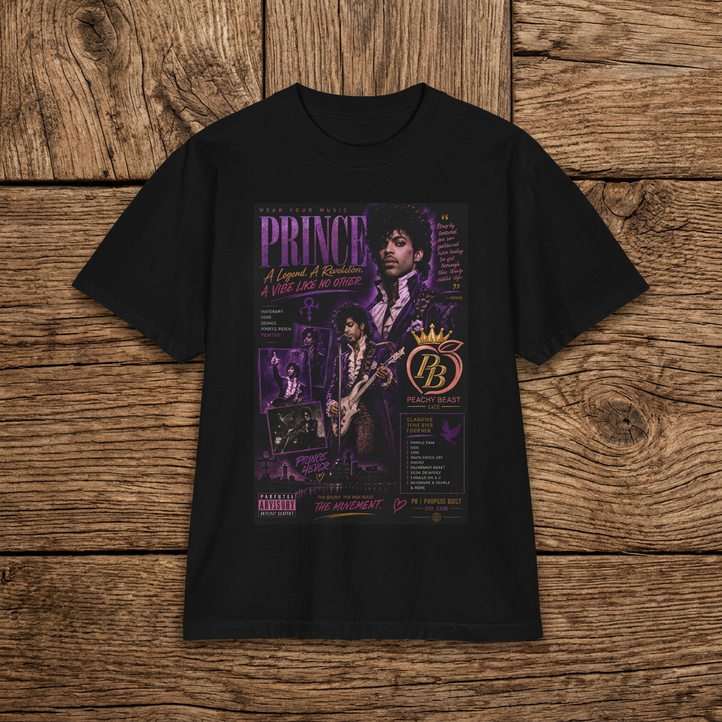 Prince Tribute T-Shirt — Purple Rain Inspired Music Tee