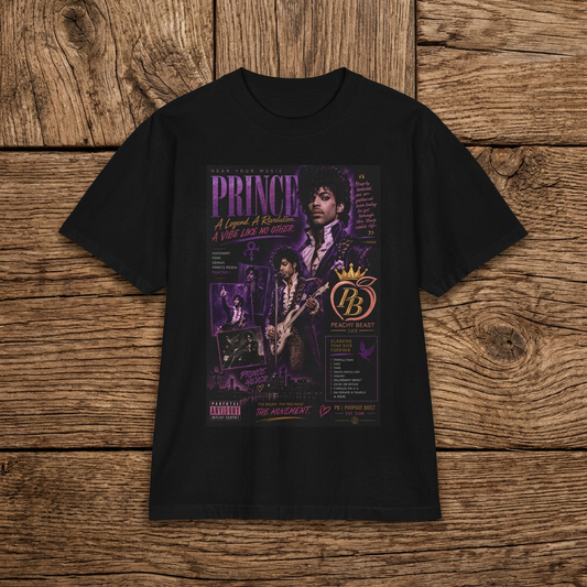 Prince Tribute T-Shirt — Purple Rain Inspired Music Tee