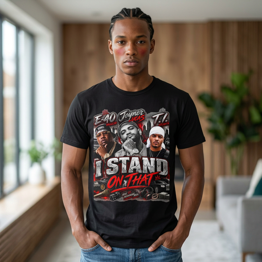 I Stand On That Graphic Tee — Rap Tribute T-Shirt