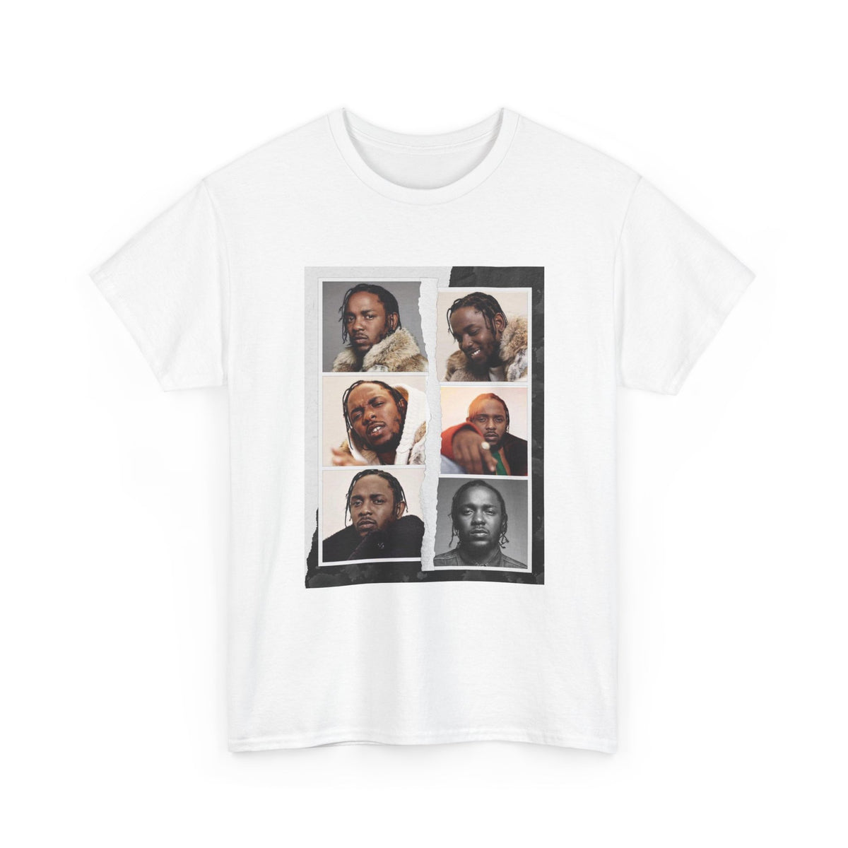 Portrait Kendrick Tee — Vintage Photo Grid Graphic T-Shirt