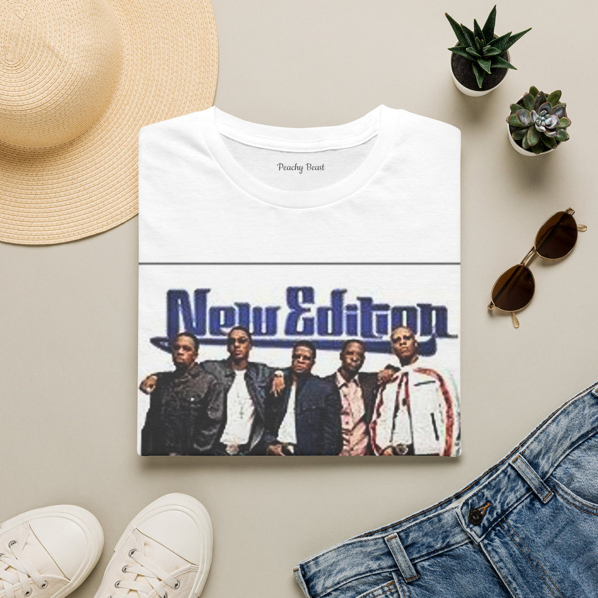 T-Shirt — New Edition 'One Love' Retro Band Graphic Tee