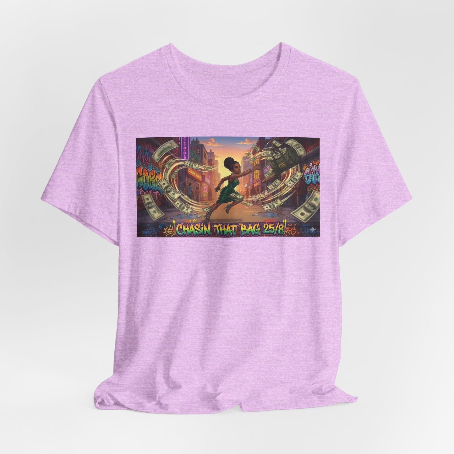 "Chasin' That Bag" Graphic Tee — Urban Retro Vibes