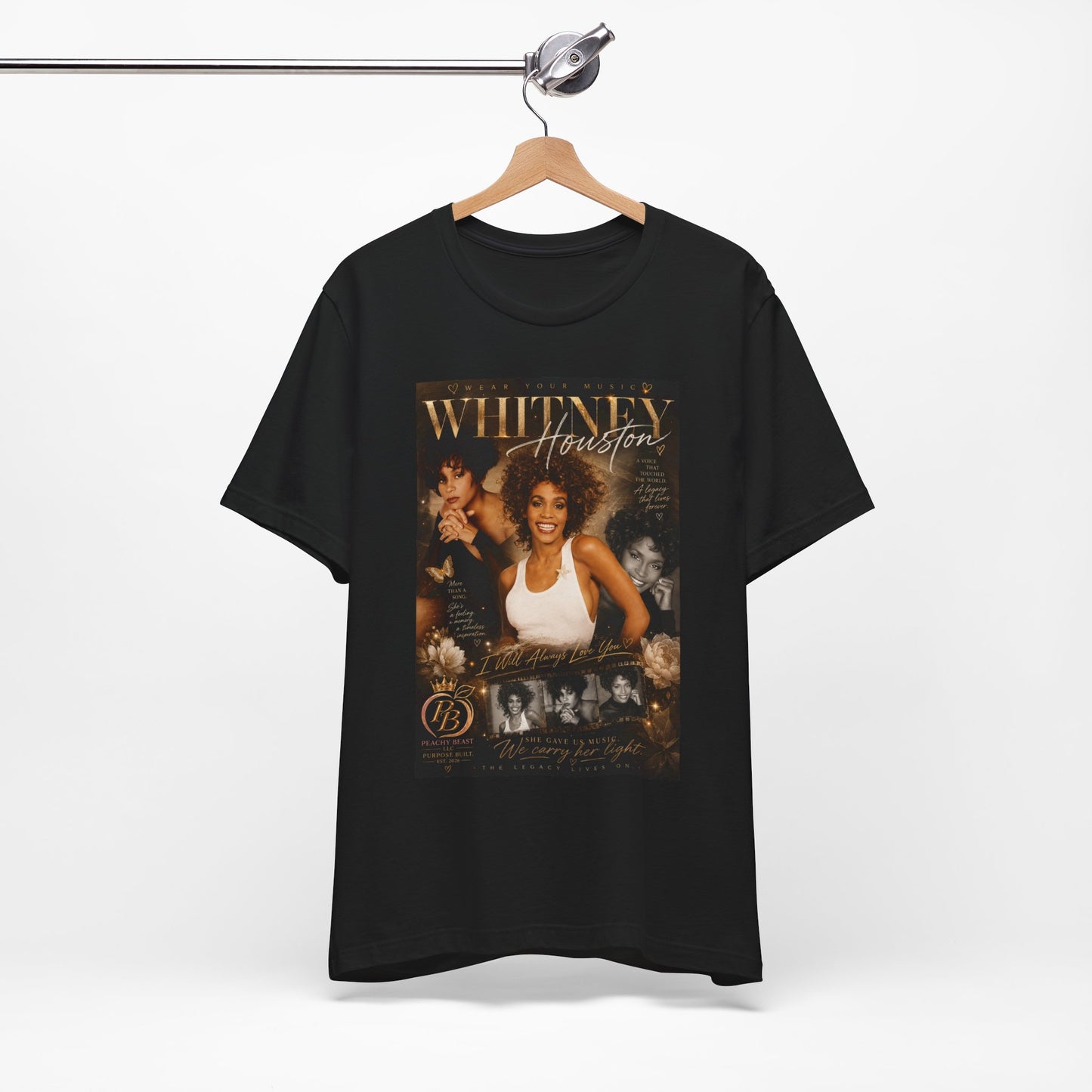 Whitney Houston Tribute Tee — Vintage Photo Music Fan Shirt